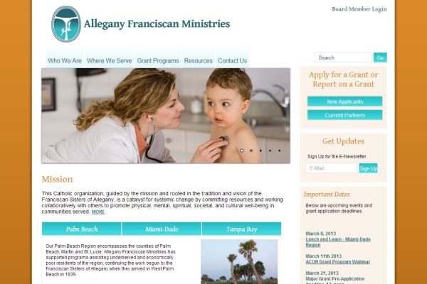Allegany Franciscan Ministries Website