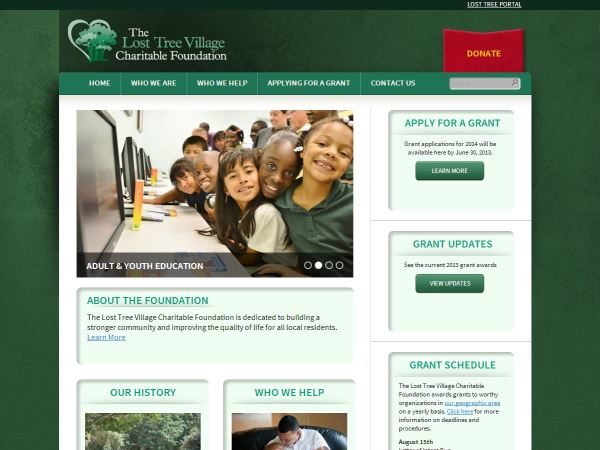 Lost Tree Village Charitable Foundation Website