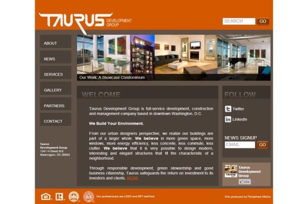 Taurus Development Group Website