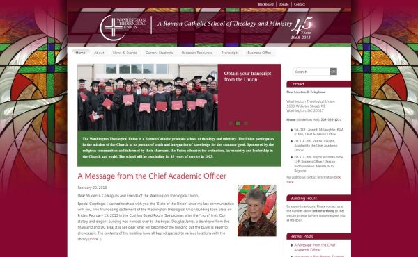 Washington Theological Union Website