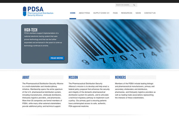 Pharmaceutical Distribution Security Alliance Website