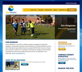 Avanti Athletics Website