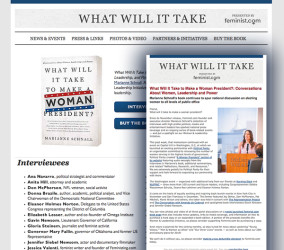 Feminist.com What Will It Take Microsite and E-Mail Collateral