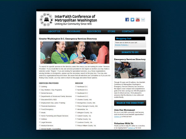 IFCMW Emergency Services Directory Portfolio