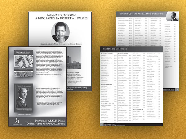 ASALH Centennial Meeting and Conference Journal Spread (2015)